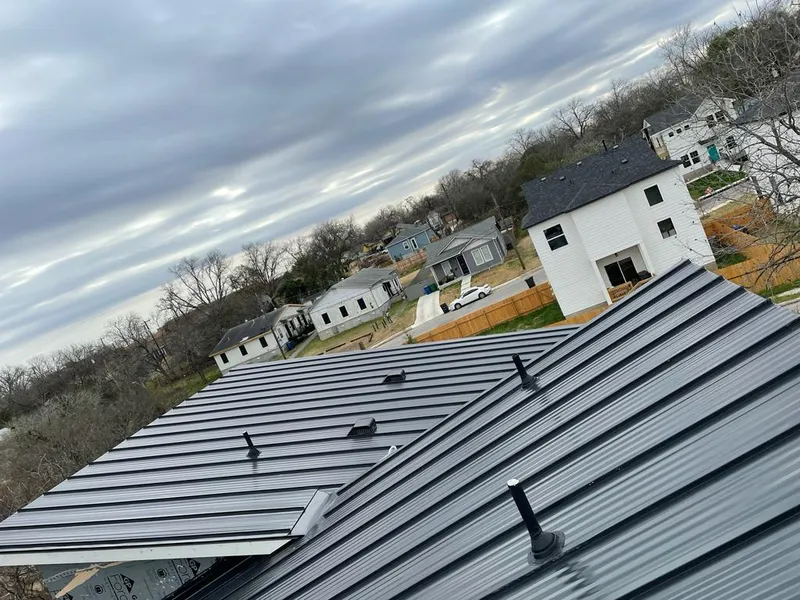 Standing seam metal roof panels with vents for Skylight Repair in Monfort Heights